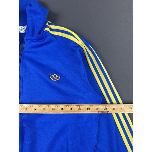 Rare Vintage 80s 90s Adidas Trefoil Full Zip Jacket 3 Stripes Hype Streetwear - Picture 9 of 10